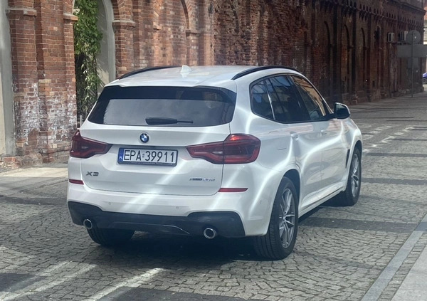 BMW X3 cena 136000 przebieg: 156000, rok produkcji 2018 z Pabianice małe 407